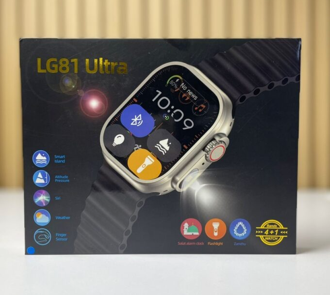 Combo Smartwatch Linterna LG81 Ultra - Reloj Inteligente